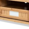 Baxton Studio Gerhardine Modern and Contemporary Oak Brown Finished Wood 1-Drawer TV Stand 190-11998-ZORO